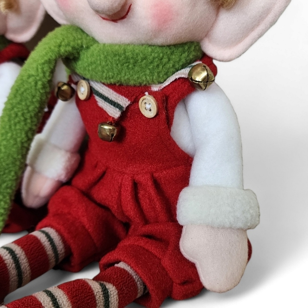 Adorable Vintage Christmas Elves - Set of 2 - Picture 9 of 15